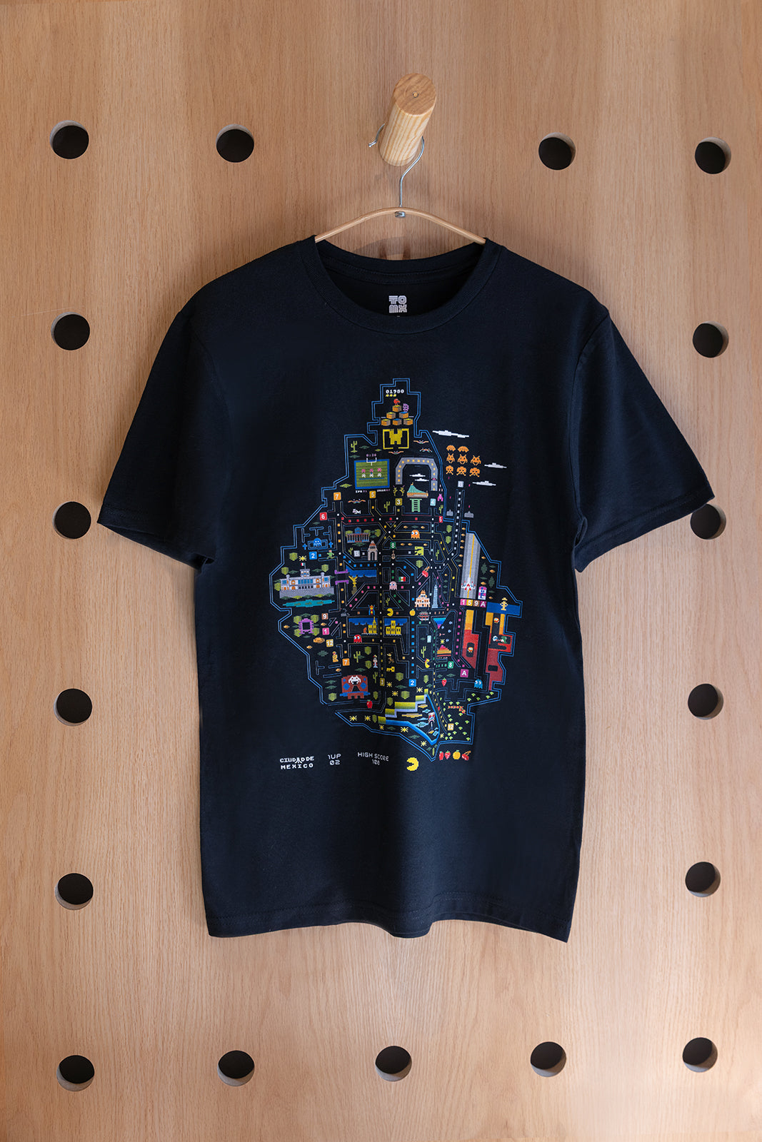 Playera negra pac man