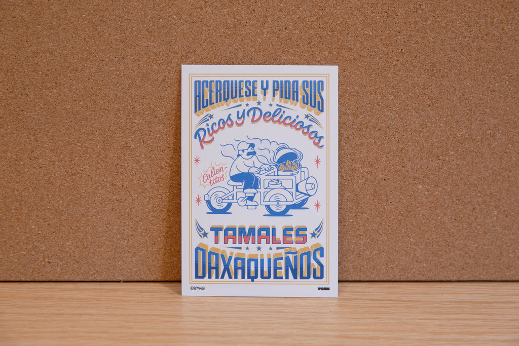 Postal tamales oaxaqueños