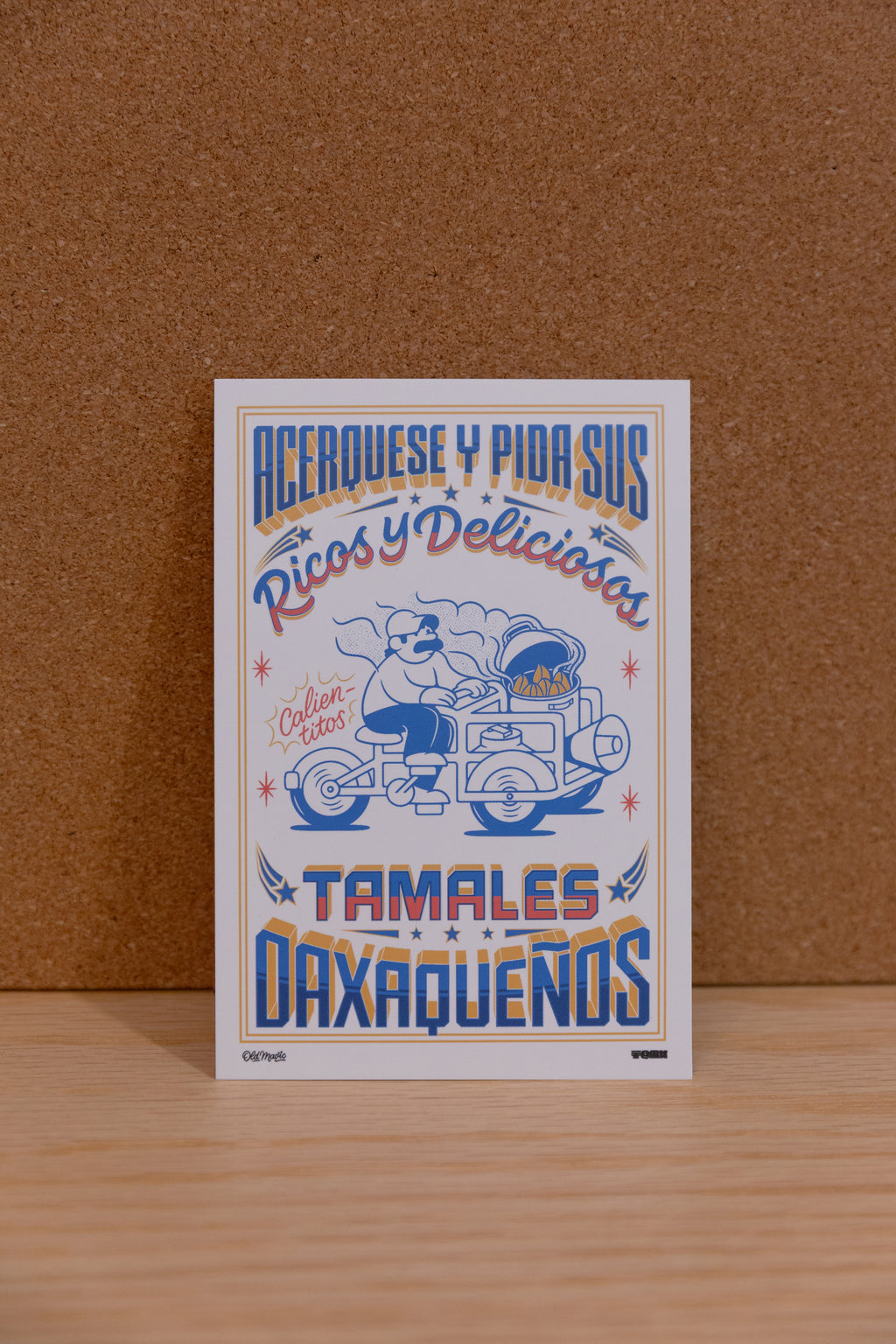 Postal tamales oaxaqueños