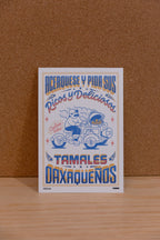 Postal tamales oaxaqueños