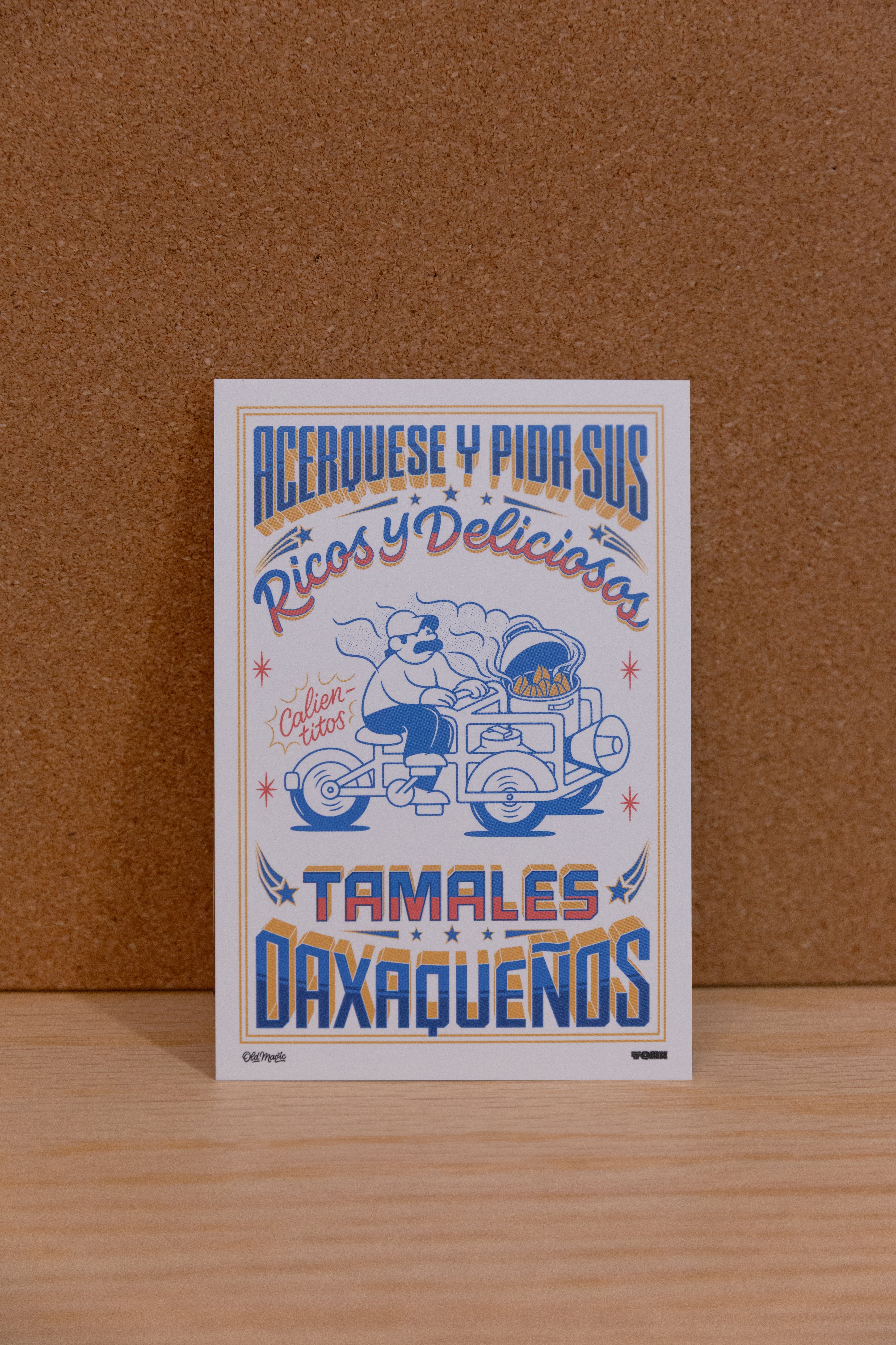 Postal tamales oaxaqueños