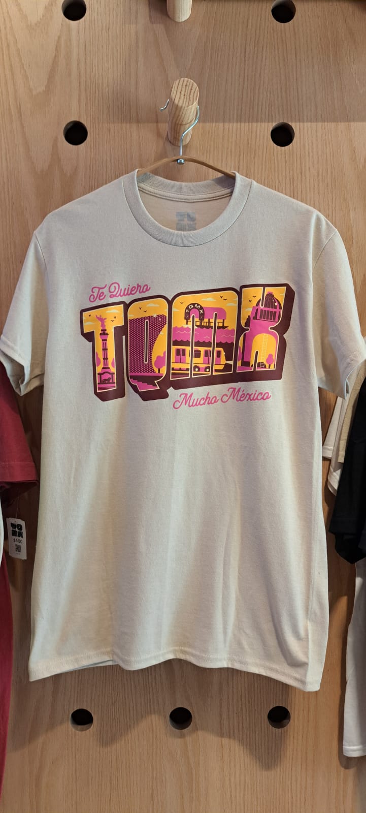 Playera beige TE QUIERO MUCHO MÉXICO